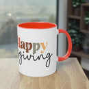 Happy Thanksgiving Two - Tone Coffee Mug