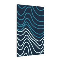 Wiggle Waves Matte Canvas Stretched Multi-Size - Esmeralda Ecostore