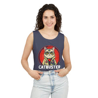 Catbuster Unisex Garment-Dyed Tank Top - Esmeralda Ecostore