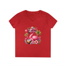 Tropical Chill Ladies's V-Neck T-Shirt - Esmeralda Ecostore