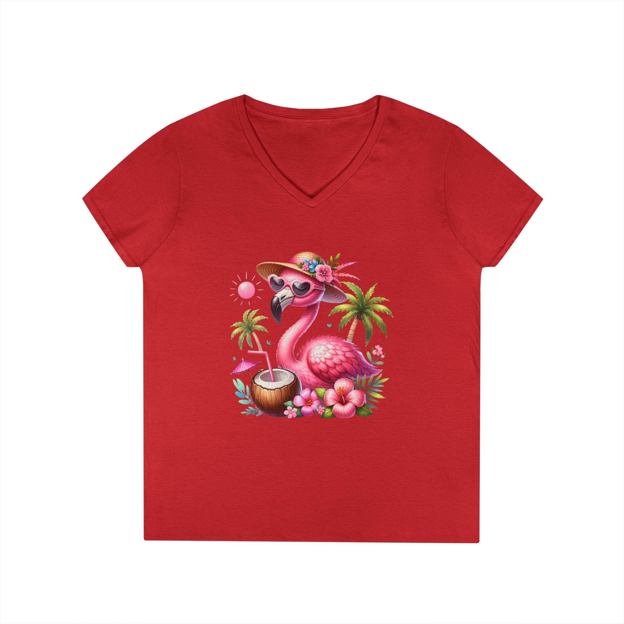 Tropical Chill Ladies's V-Neck T-Shirt - Esmeralda Ecostore