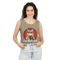 Catbuster Unisex Garment-Dyed Tank Top - Esmeralda Ecostore