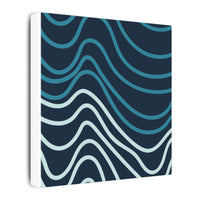 Wiggle Waves Matte Canvas Stretched Multi-Size - Esmeralda Ecostore
