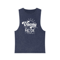 Vacay Mode Unisex Stonewash Tank Top