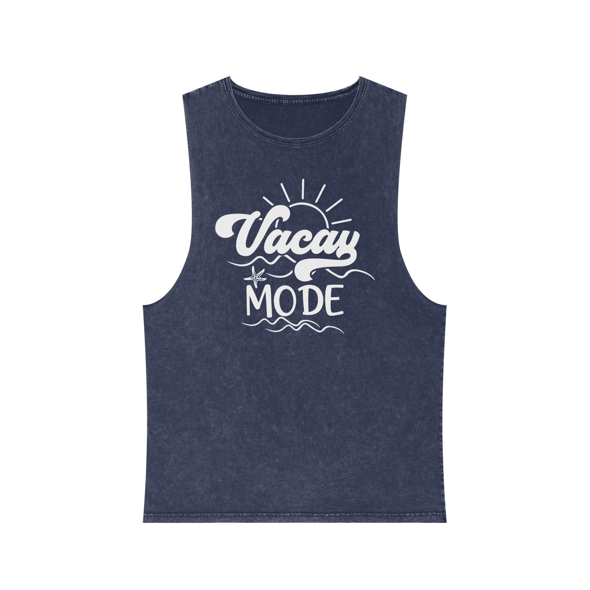 Vacay Mode Unisex Stonewash Tank Top