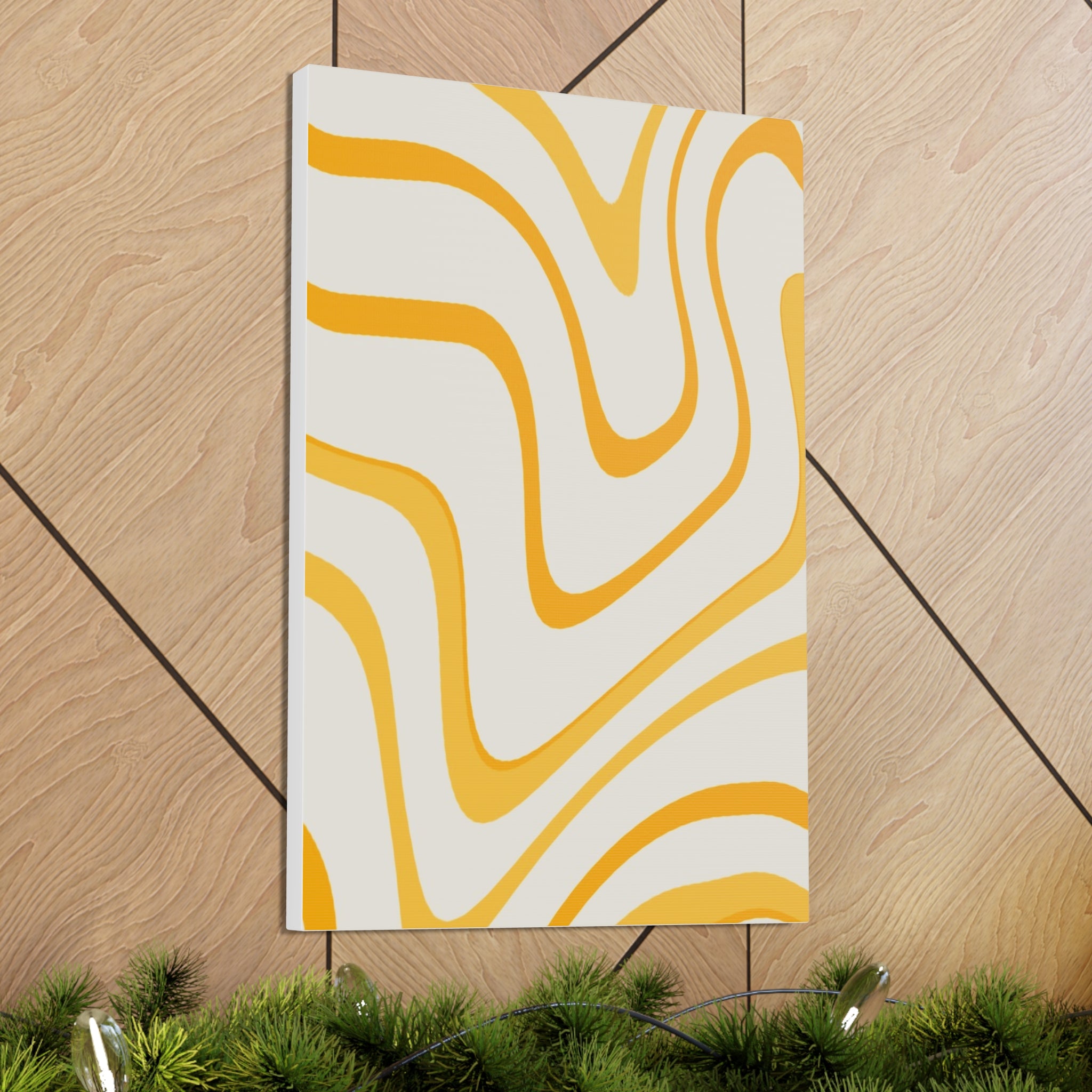 Golden Flow Canvas Gallery Wraps