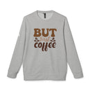 But First Coffee Adidas Unisex Fleece Crewneck Sweatshirt - Esmeralda Ecostore