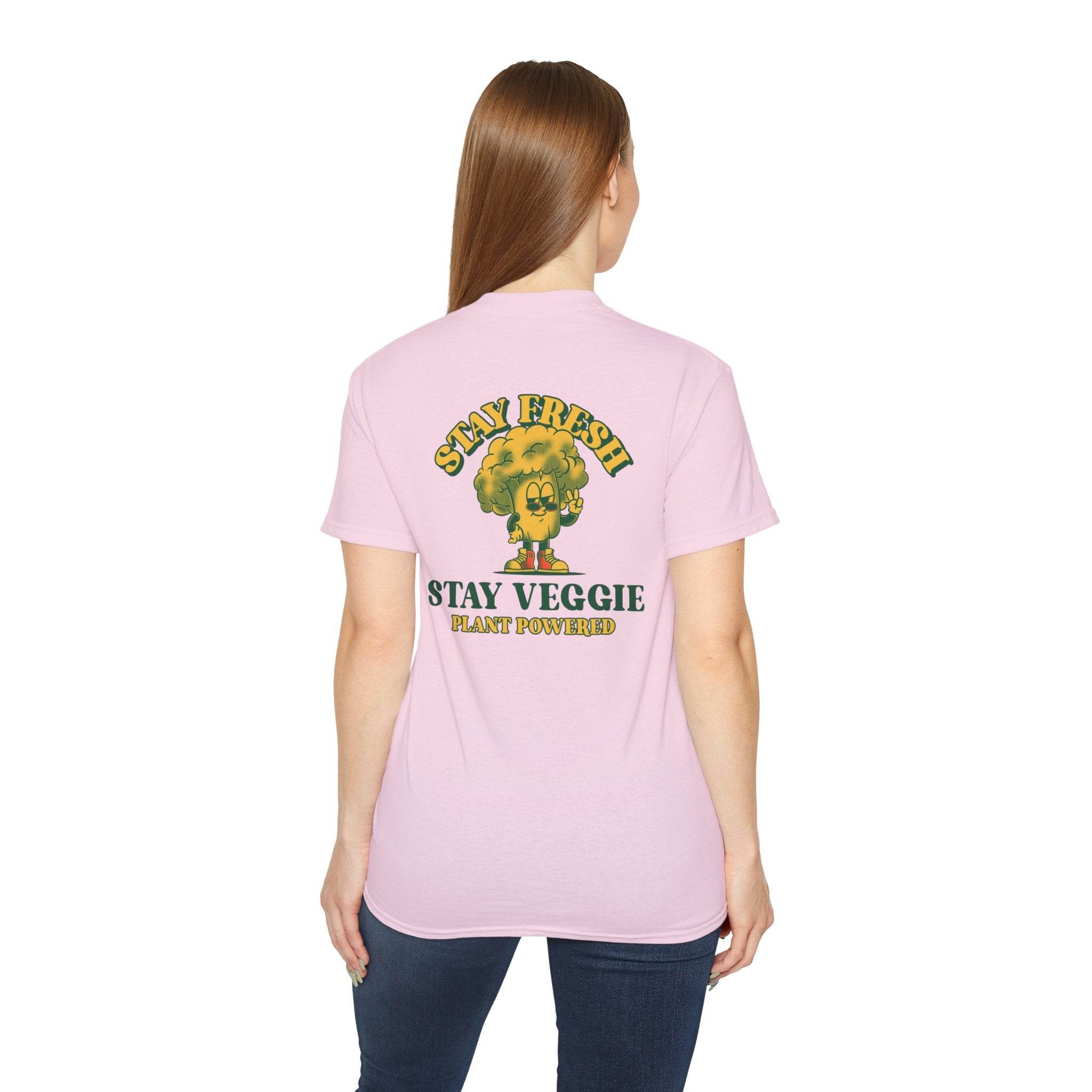 Stay Veggie Unisex Ultra Cotton Tee - Esmeralda Ecostore