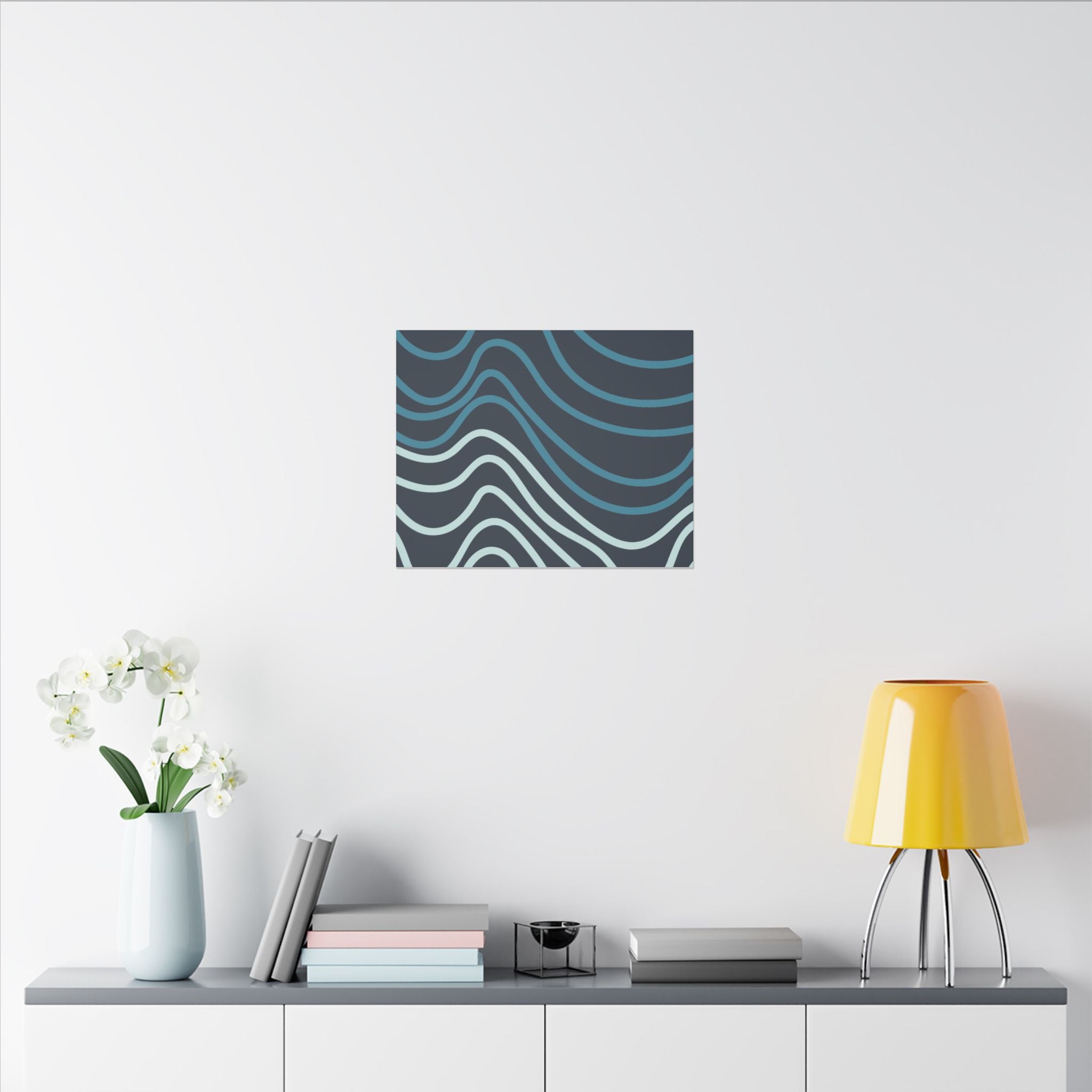 Wiggle Waves Matte Canvas