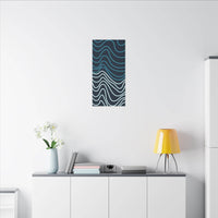 Wiggle Waves Matte Canvas Stretched Multi-Size - Esmeralda Ecostore