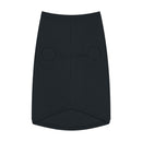 Black eco-friendly pet tank top by Printify plain sleeveless dog shirt with leg openings and rounded hem