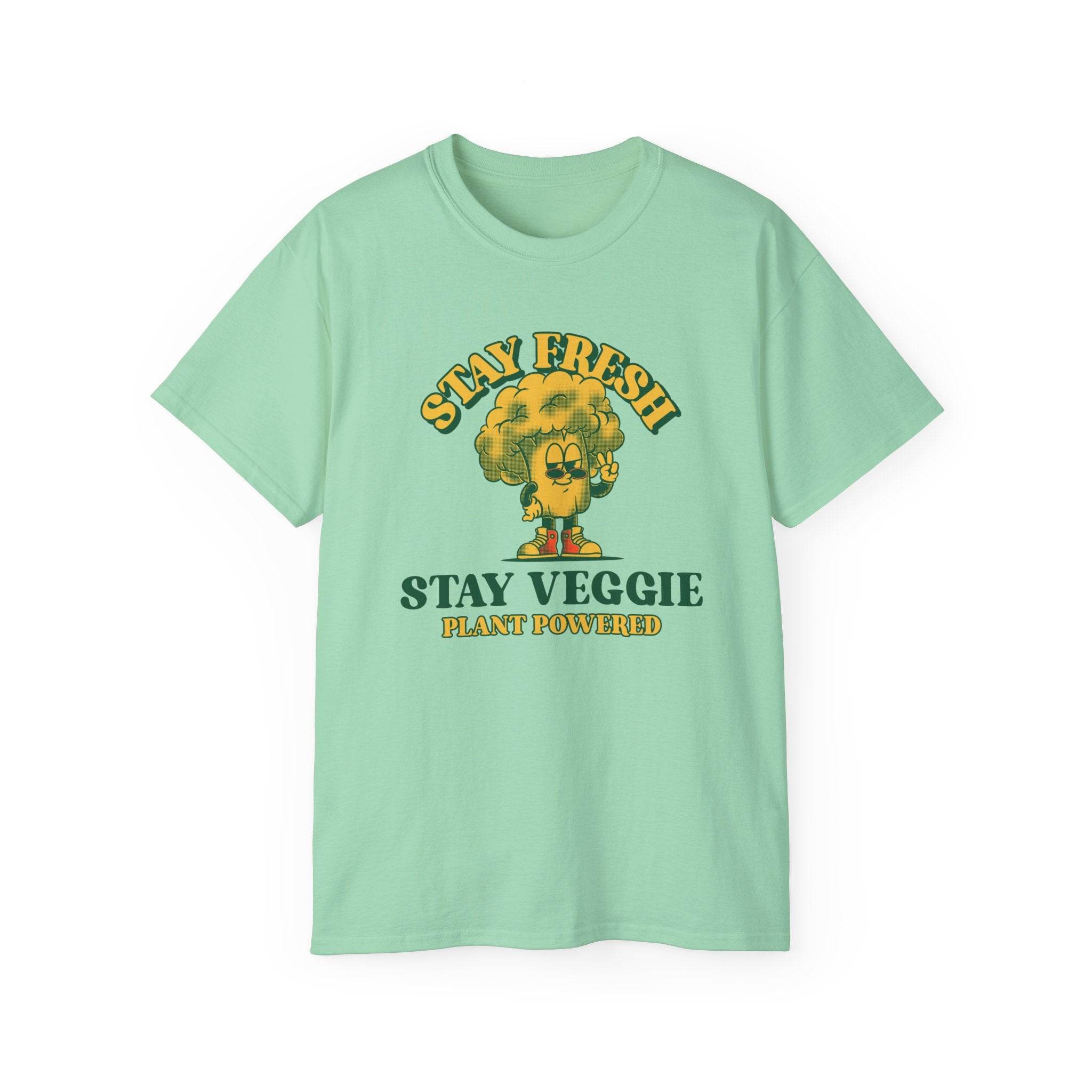 Stay Veggie Unisex Ultra Cotton Tee - Esmeralda Ecostore