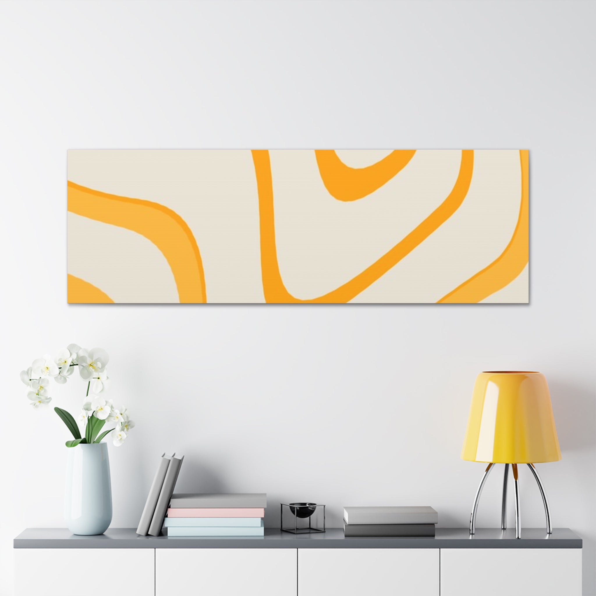 Golden Flow Canvas Gallery Wraps