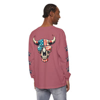 Liberty Horns Unisex Garment-Dyed Long Sleeve T-Shirt