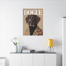 Stylish Dog Art Print Matte Canvas Stretched 0.75" - Multi-Size