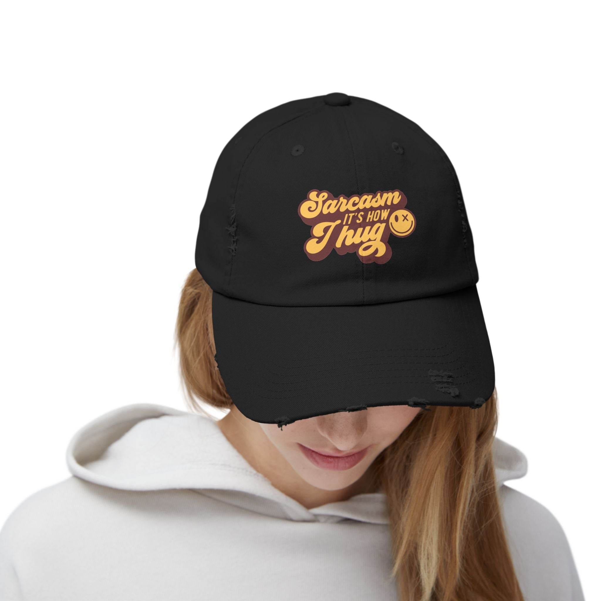 Sarcastic Unisex Distressed Cap