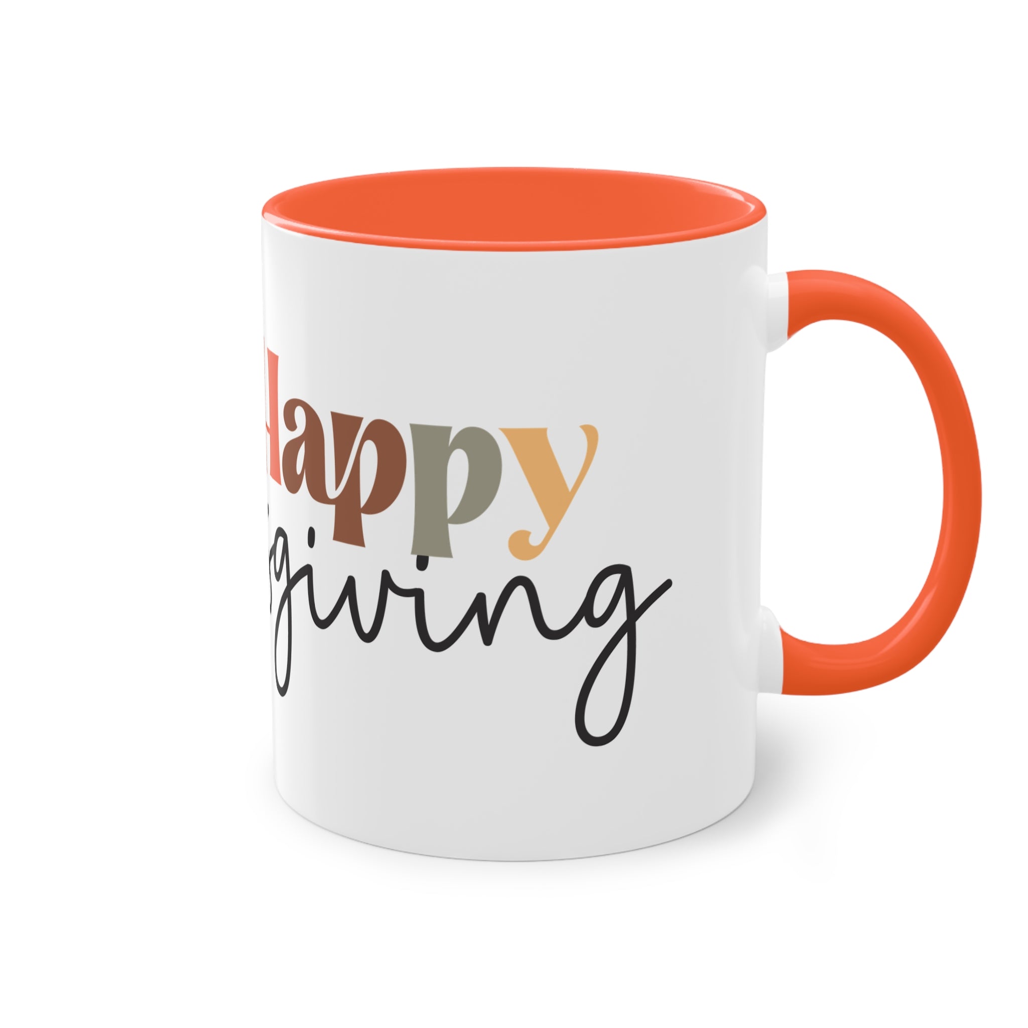 Happy Thanksgiving Two - Tone Coffee Mug