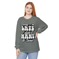 Sarcastic Unisex Garment-Dyed Long Sleeve T-Shirt - Esmeralda Ecostore