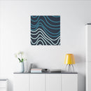 Wiggle Waves Matte Canvas Stretched Multi-Size - Esmeralda Ecostore