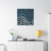 Wiggle Waves Matte Canvas Stretched Multi-Size - Esmeralda Ecostore