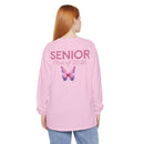 Senior Class of 2026 Butterfly Unisex Garment-Dyed Long Sleeve T-Shirt