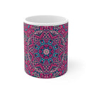 Mandala White Ceramic Mug - 11oz - Esmeralda Ecostore
