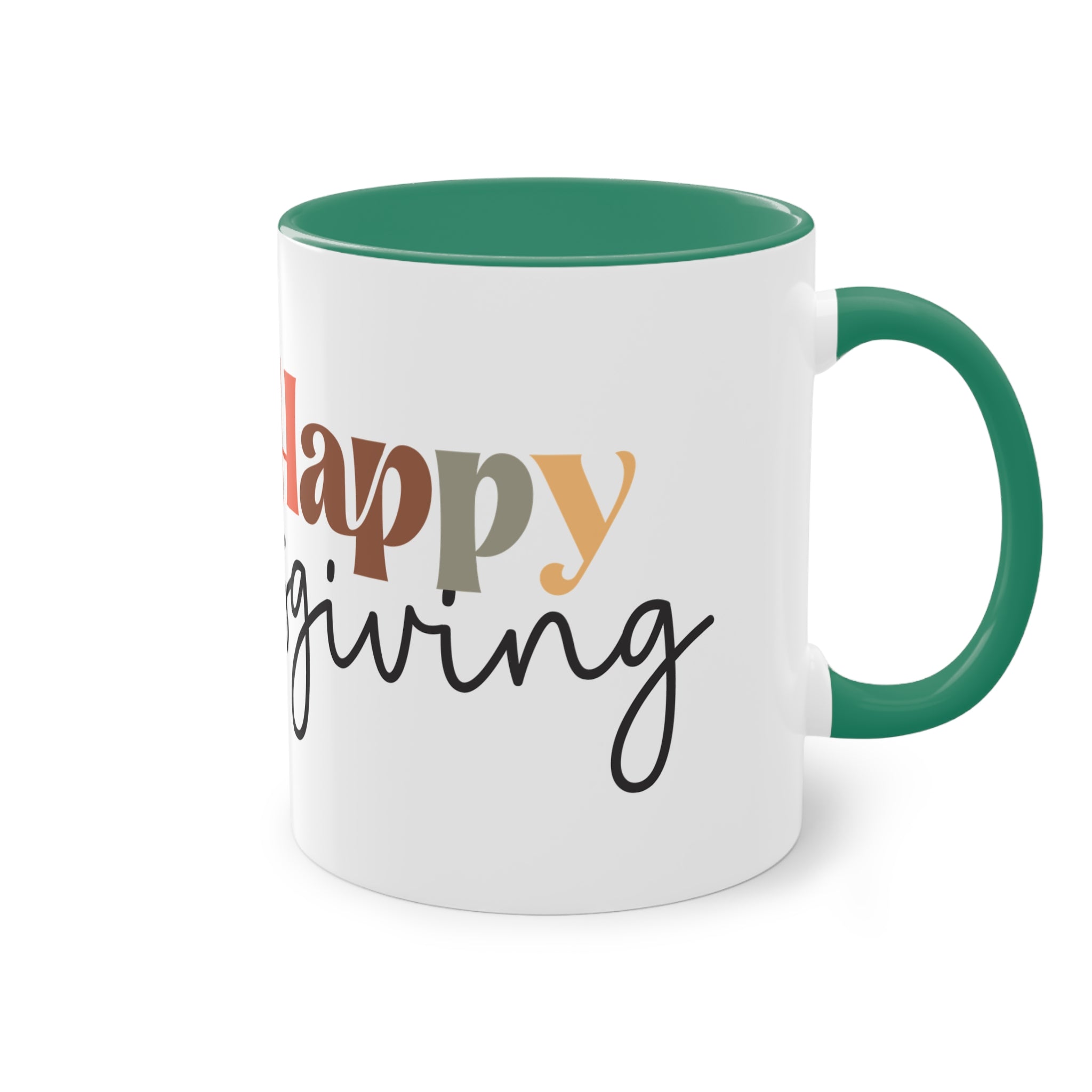 Happy Thanksgiving Two - Tone Coffee Mug