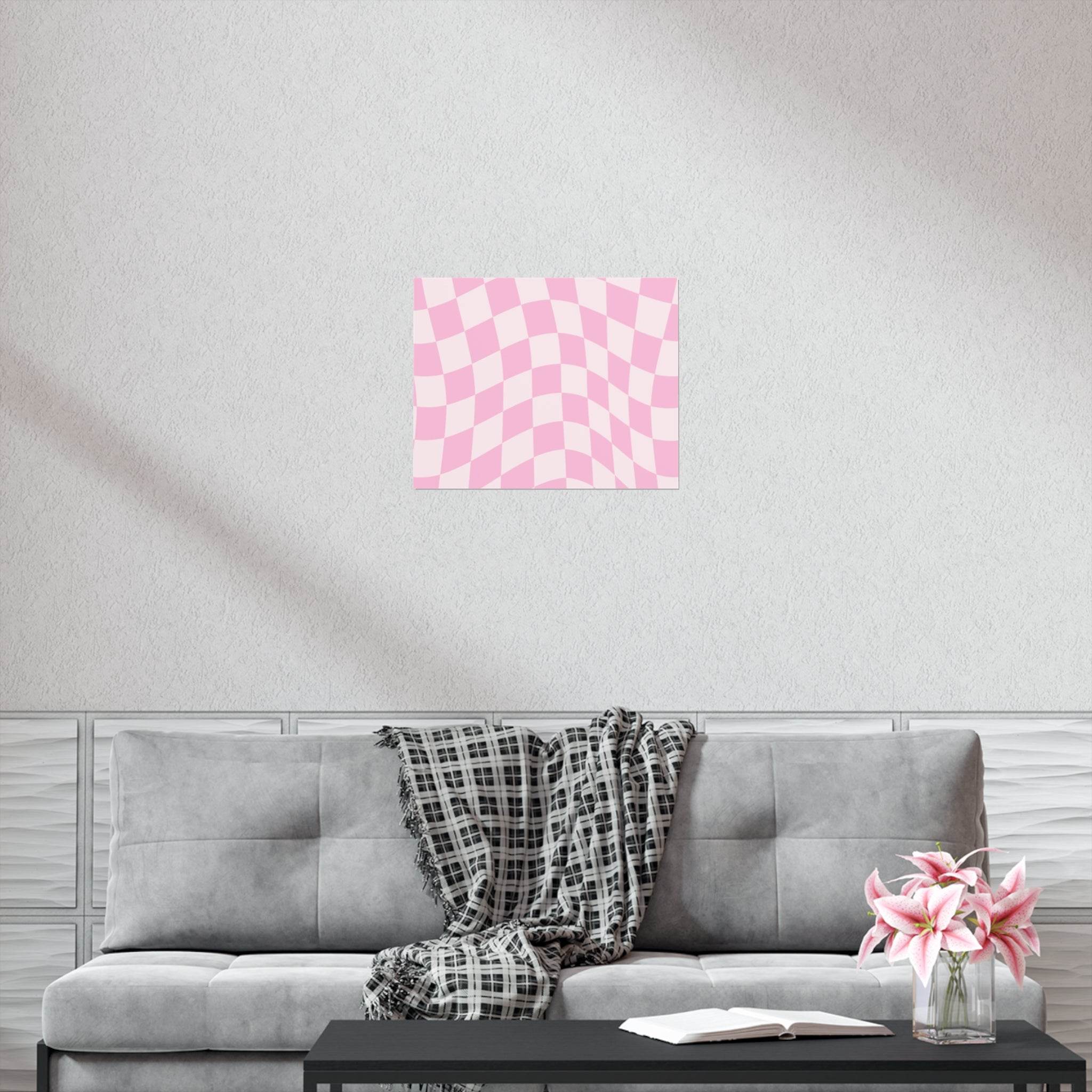 Bubblegum Grid Uncoated Posters - Esmeralda Ecostore