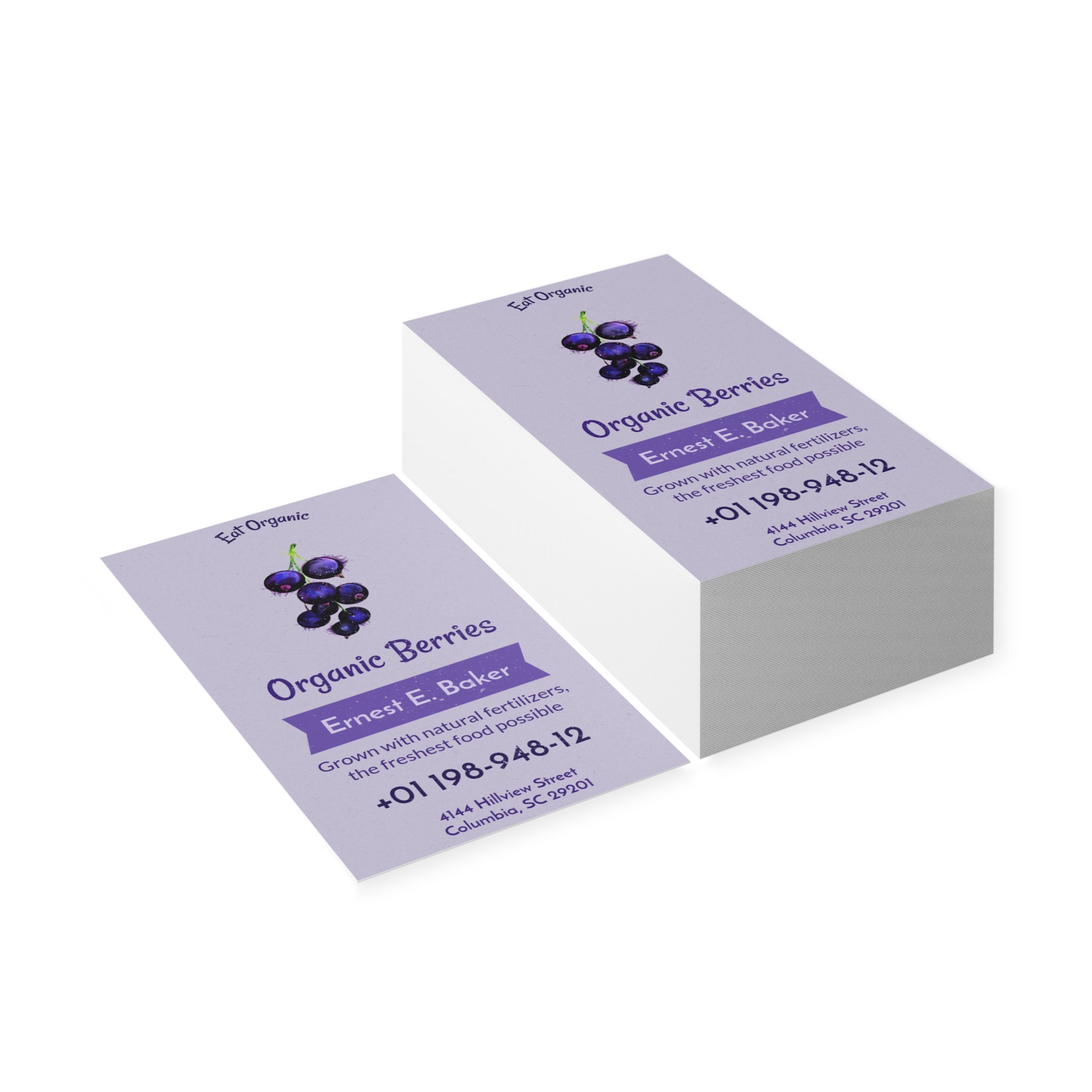 The Natural Choice Business Cards - Esmeralda Ecostore