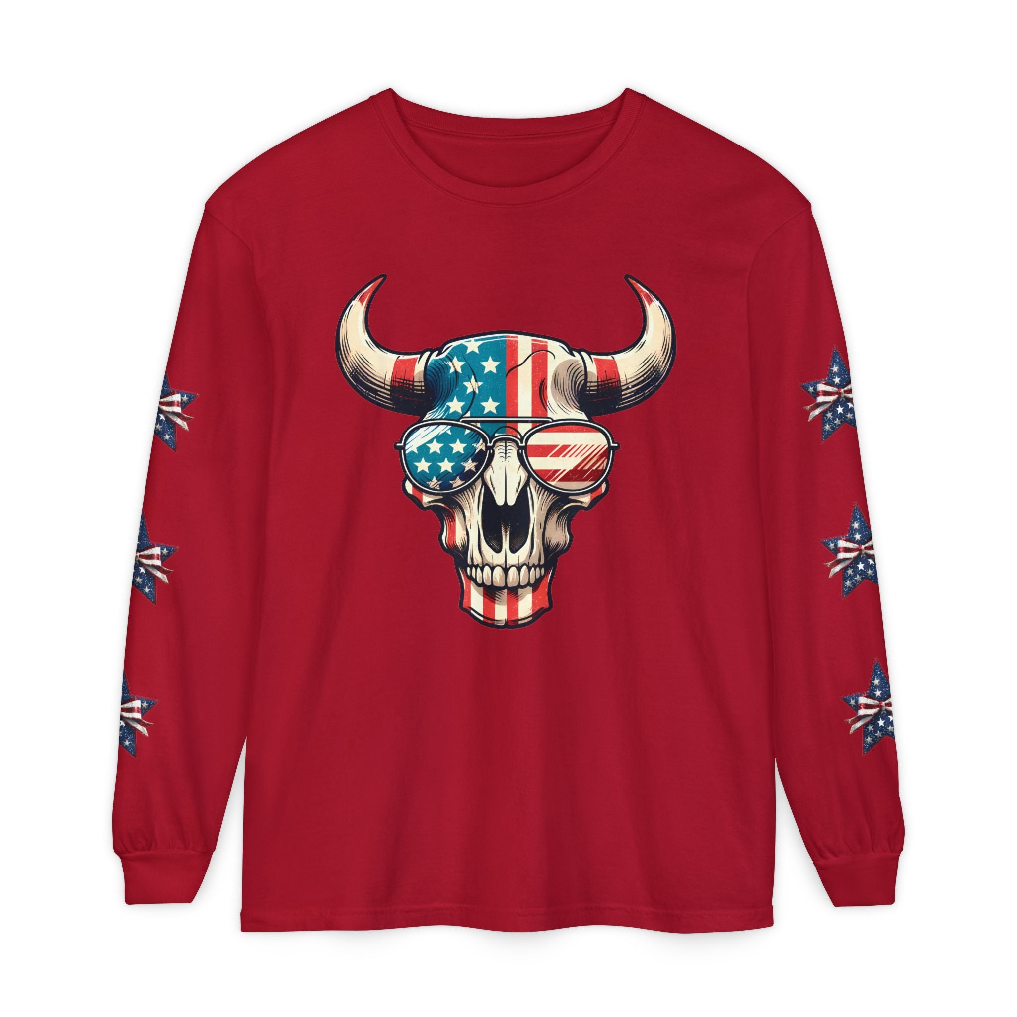 Liberty Horns Unisex Garment-Dyed Long Sleeve T-Shirt