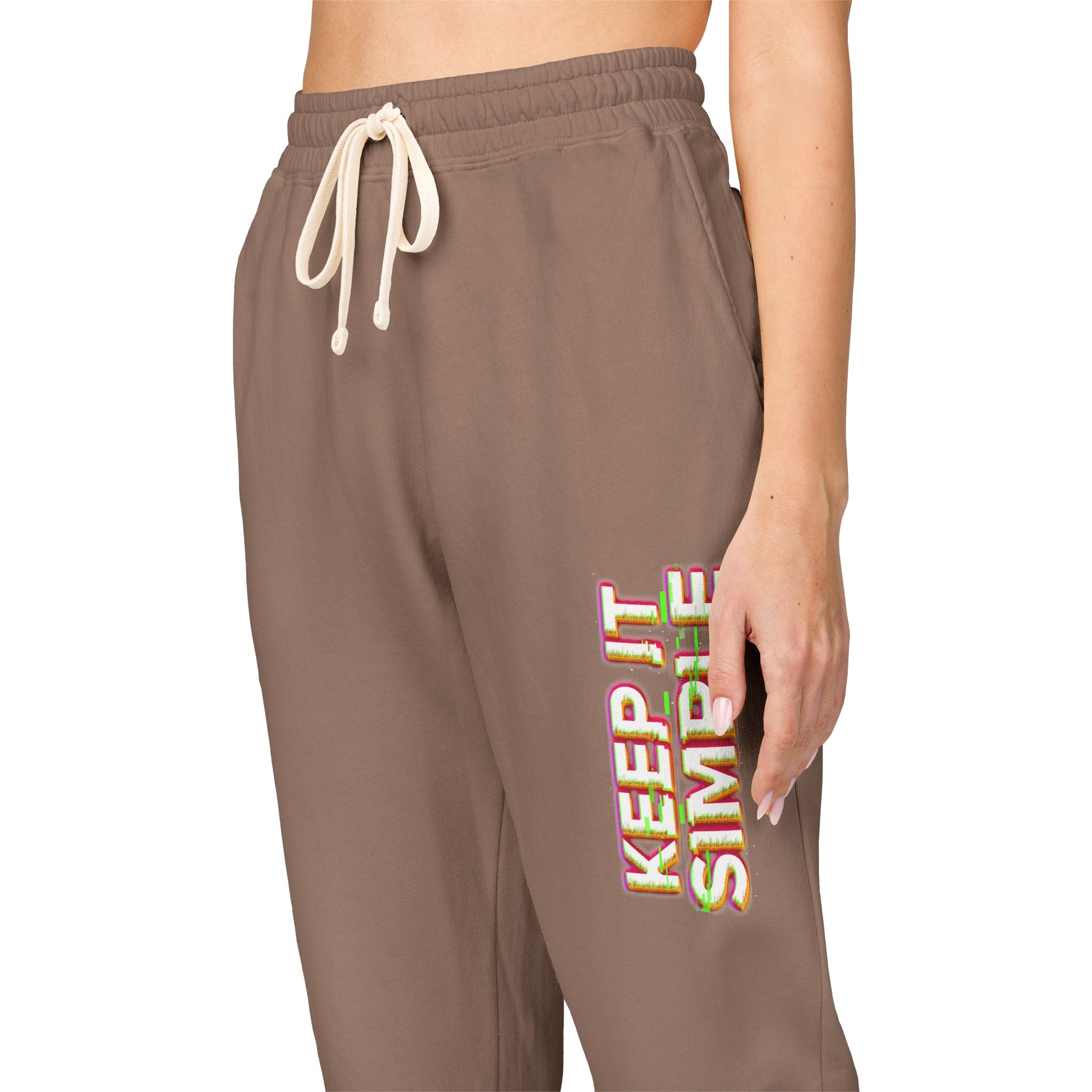 Keep It Simple Eco-Friendly Unisex Garment-Dyed Fleece Sweatpants
