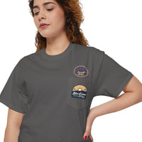 Blue Ocean Unisex Heavy Cotton Pocket Tee - Esmeralda Ecostore