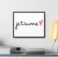 Je t'aime Gallery Canvas Wraps