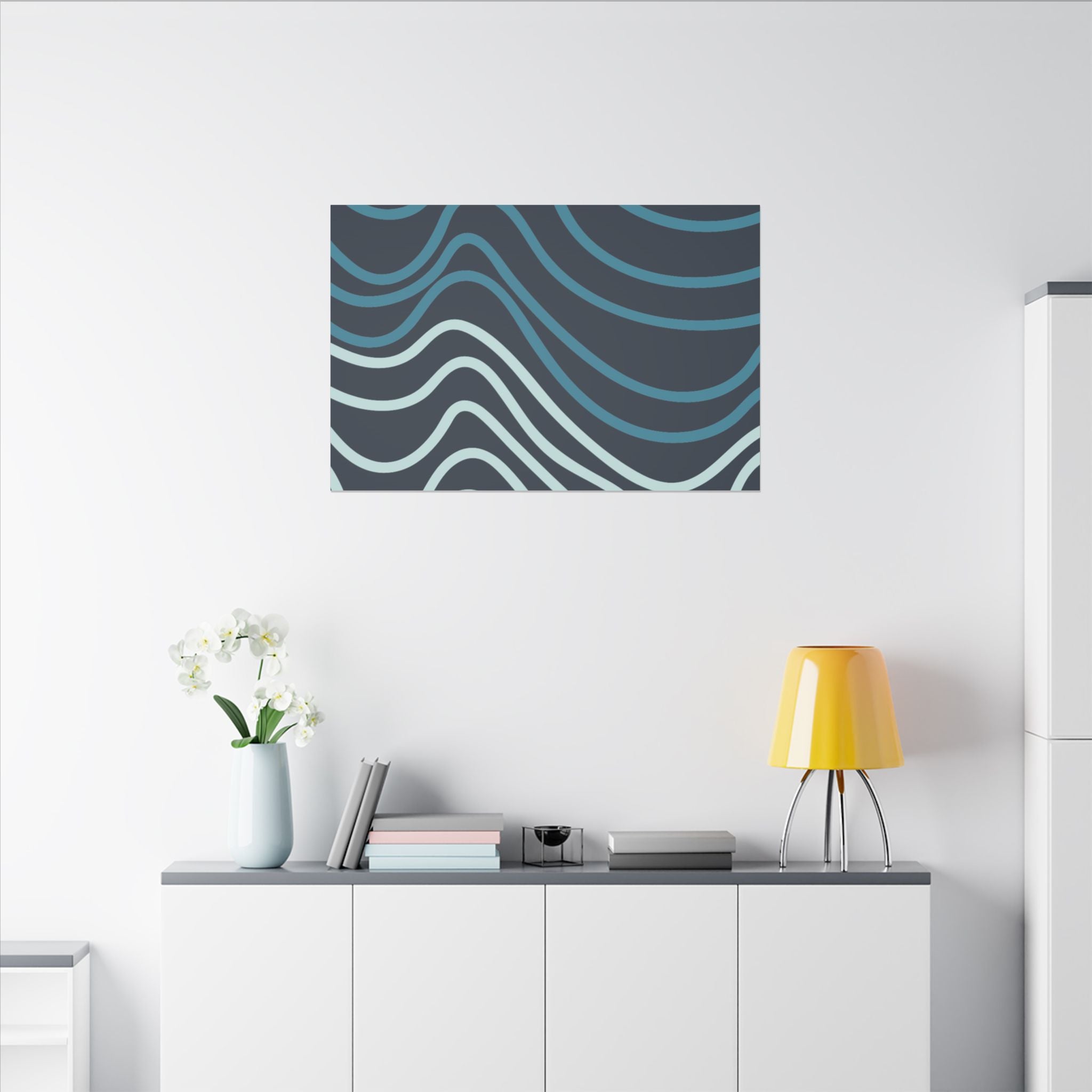 Wiggle Waves Matte Canvas