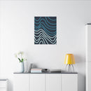 Wiggle Waves Matte Canvas Stretched Multi-Size - Esmeralda Ecostore