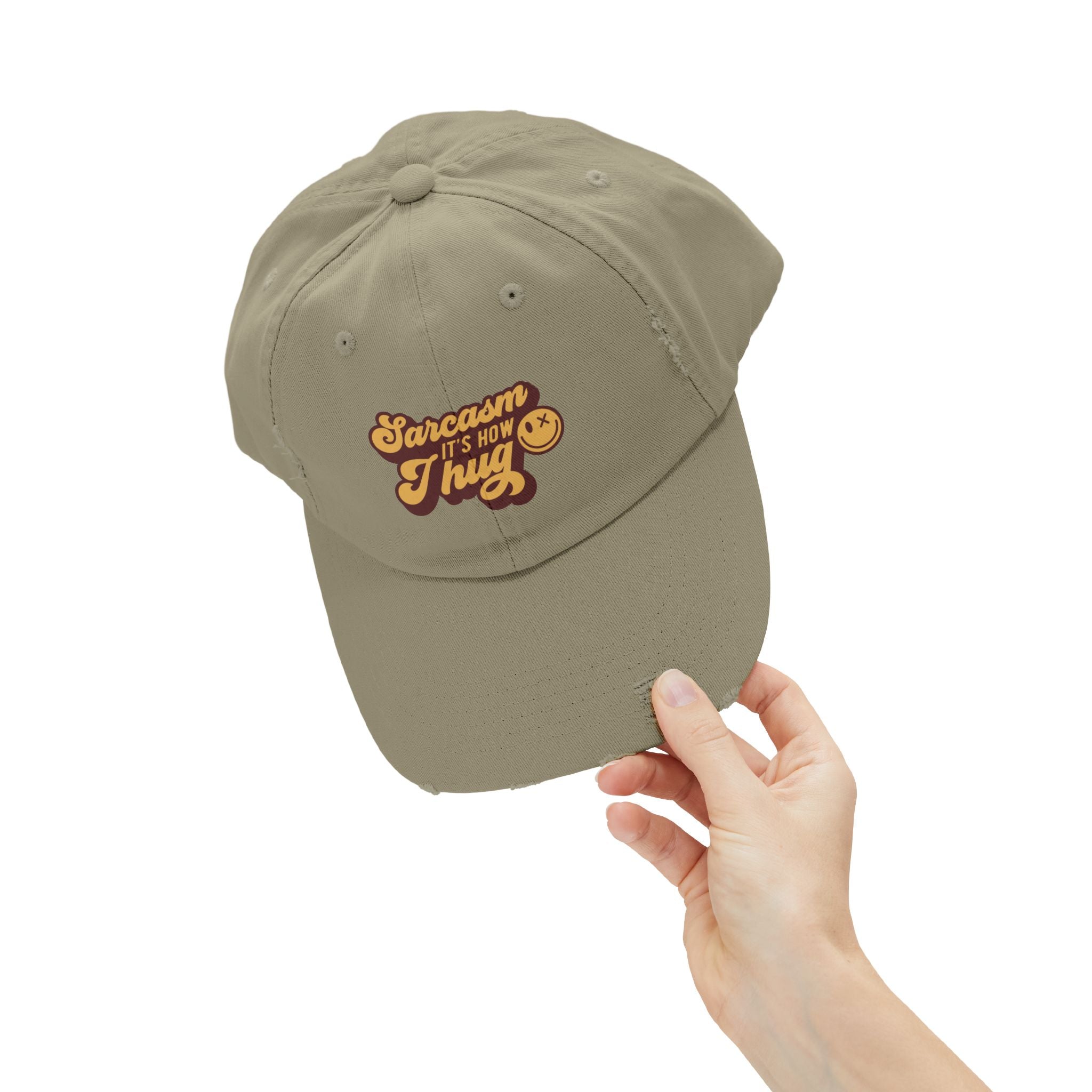 Sarcastic Unisex - Distressed Cap