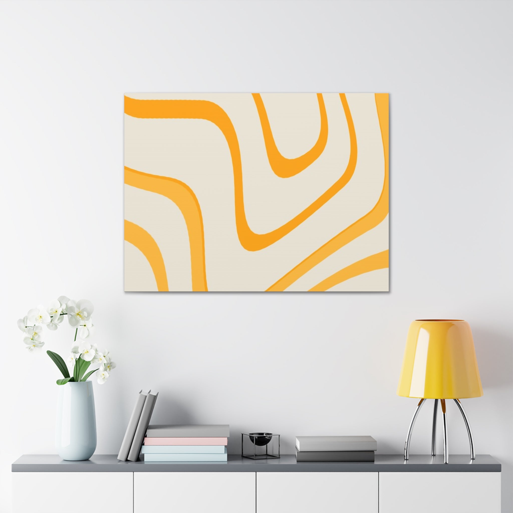 Golden Flow Canvas Gallery Wraps