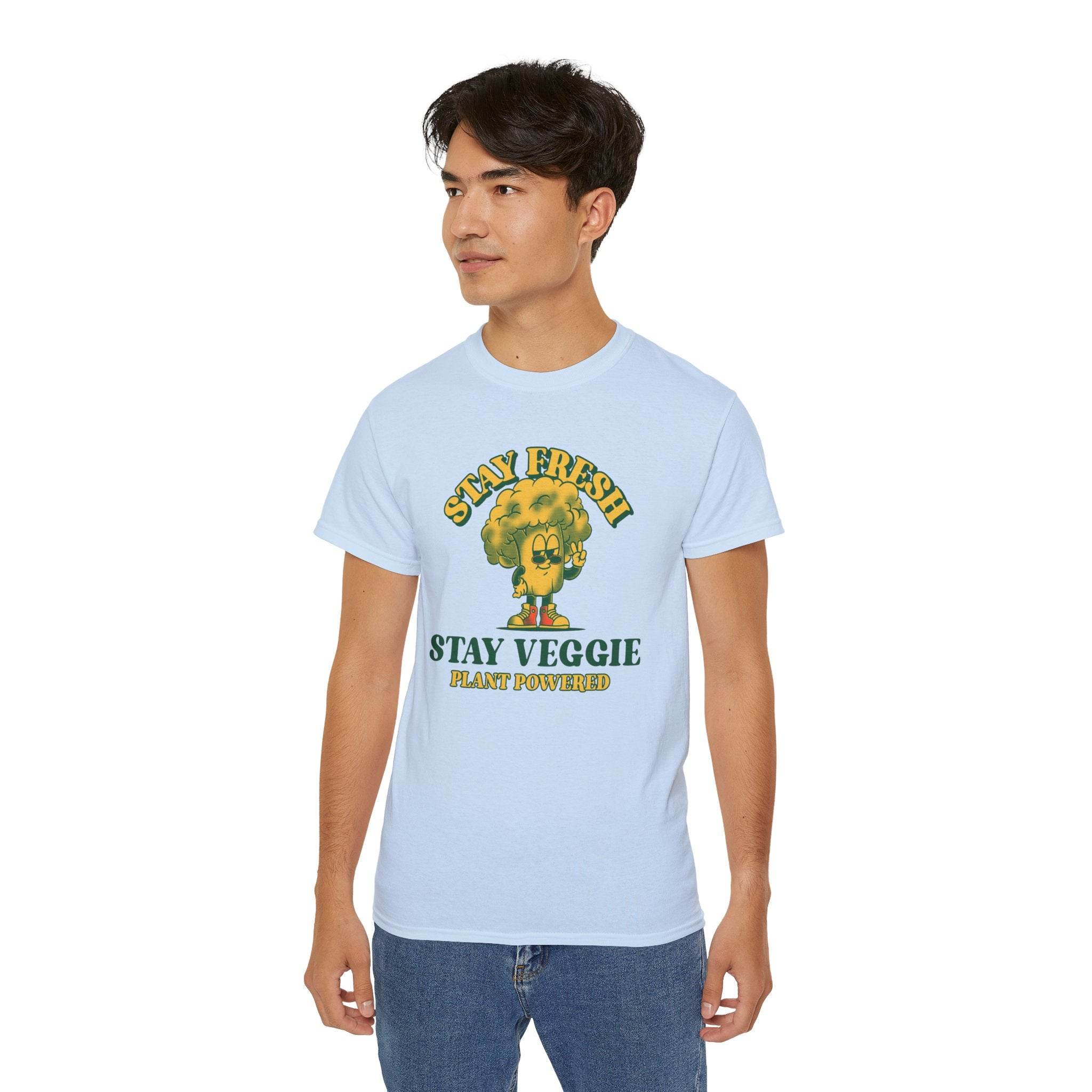 Stay Veggie Unisex Ultra Cotton Tee - Esmeralda Ecostore