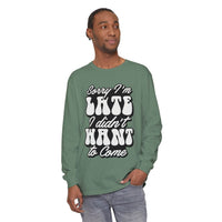 Sarcastic Unisex Garment-Dyed Long Sleeve T-Shirt - Esmeralda Ecostore