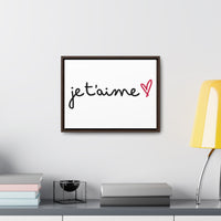 Je t'aime Gallery Canvas Wraps