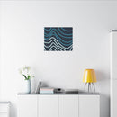 Wiggle Waves Matte Canvas Stretched Multi-Size - Esmeralda Ecostore