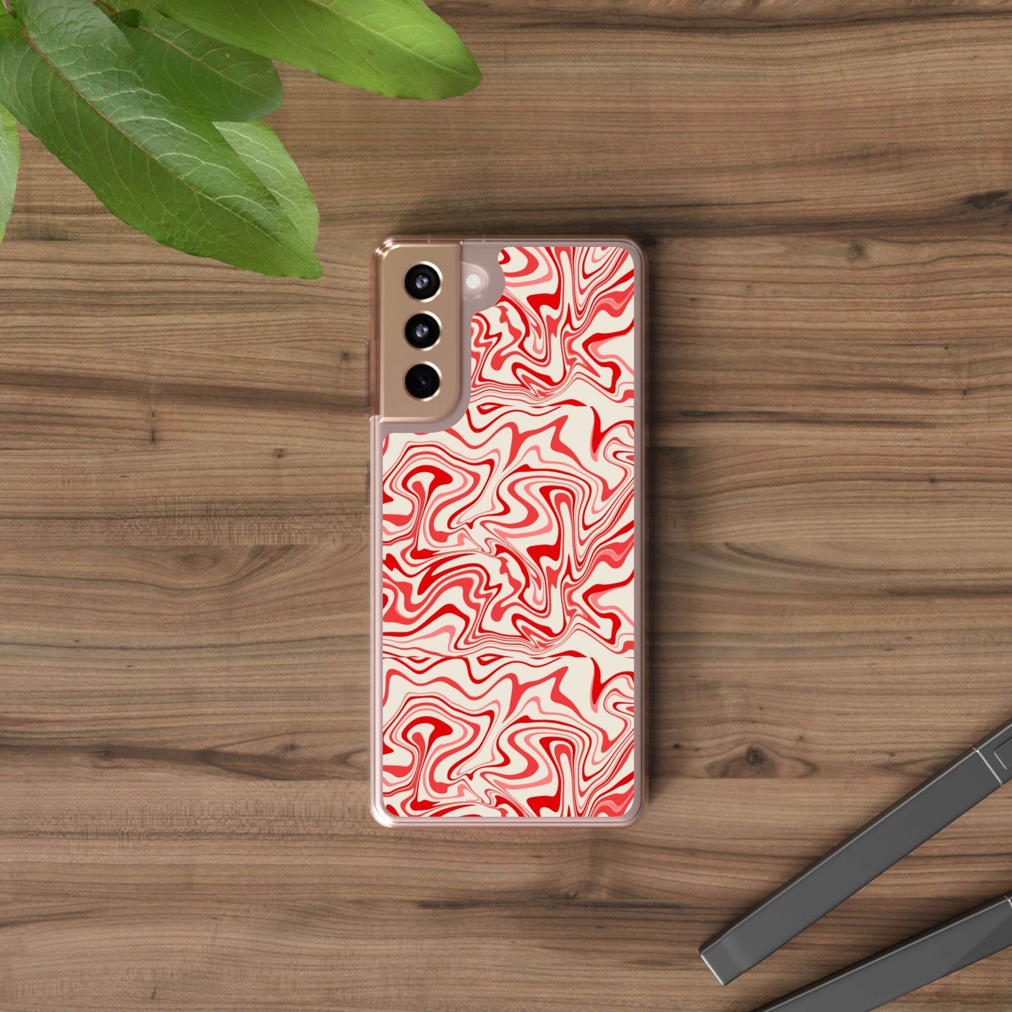 Lava Flow Sustainable Phone Clear Cases - Esmeralda Ecostore