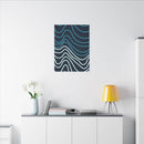 Wiggle Waves Matte Canvas Stretched Multi-Size - Esmeralda Ecostore
