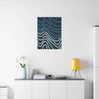 Wiggle Waves Matte Canvas Stretched Multi-Size - Esmeralda Ecostore
