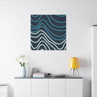 Wiggle Waves Matte Canvas Stretched Multi-Size - Esmeralda Ecostore