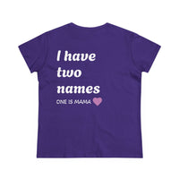 Mama's Names Eco-Friendly Women's Midweight Cotton Tee