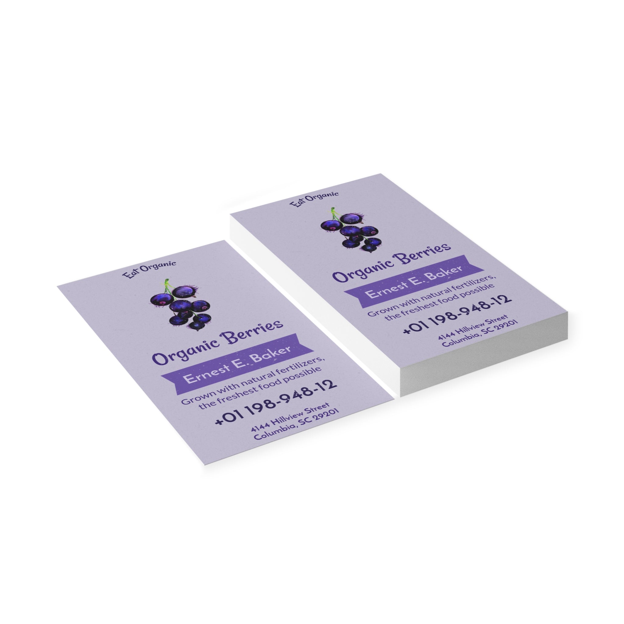 The Natural Choice Business Cards - Esmeralda Ecostore