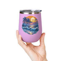 Tropical Sunset Wine Tumbler