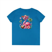 Tropical Chill Ladies's V-Neck T-Shirt - Esmeralda Ecostore