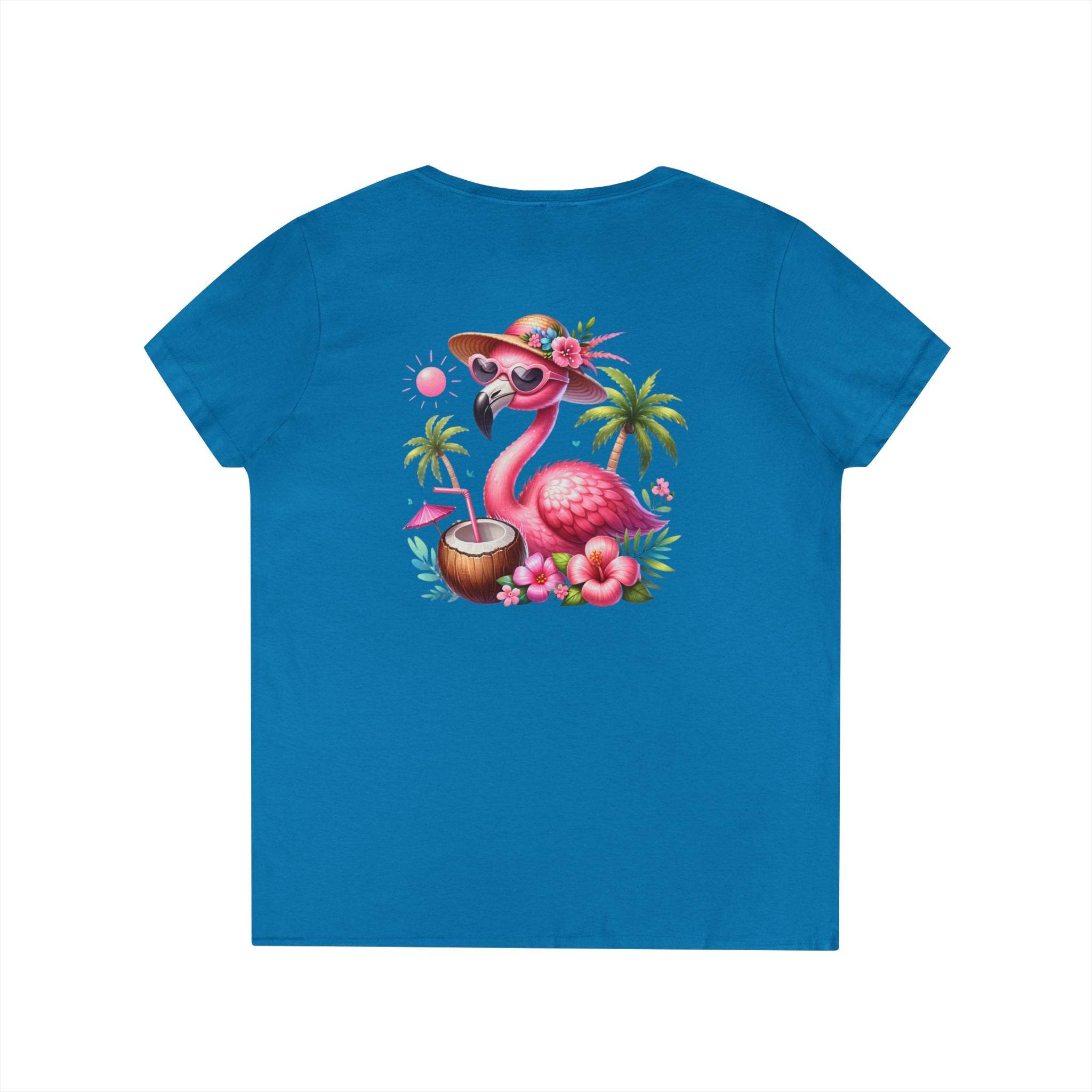 Tropical Chill Ladies's V-Neck T-Shirt - Esmeralda Ecostore